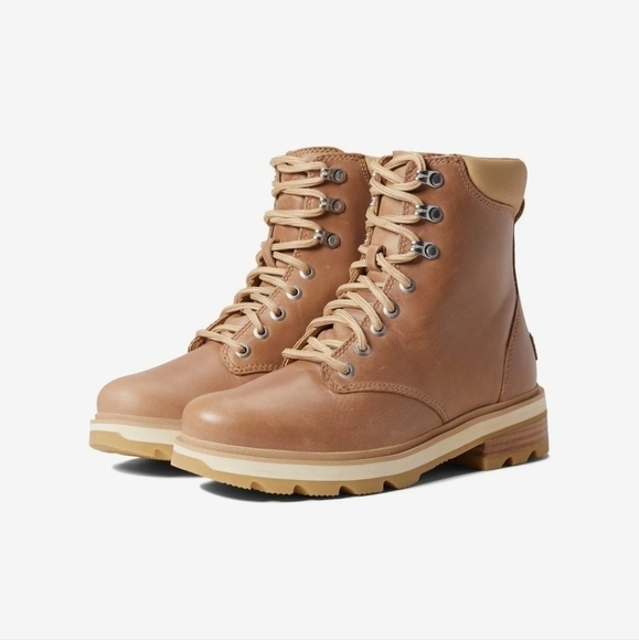 Sorel Shoes - Sorel Lennox lace stkd waterproof boot brown 9.5 NWT